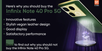 4 أسباب للشراء وسببين لتخطي Infinix Note 40 Pro 5G