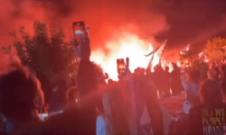 إسرائيليون يحرقون شوارع قيصرية احتجاجا على نتنياهو.. فيديو