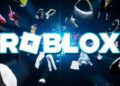 شعار Roblox الأبيض فوق عناصر الصورة الرمزية لـ Marketplace داخل اللعبة